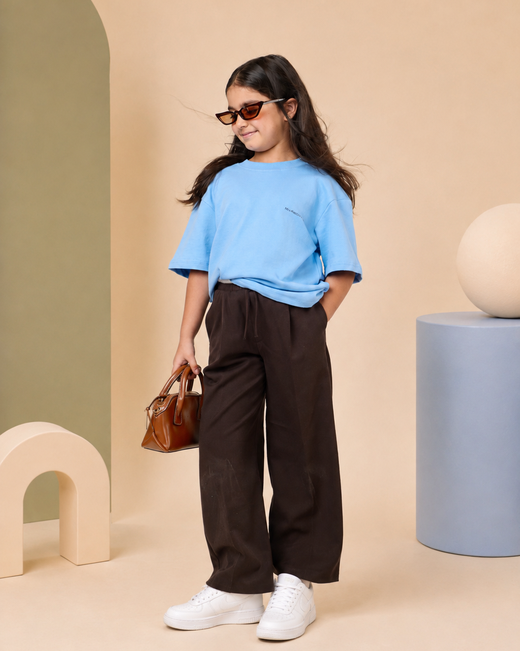 🩵 Powder Blue Oversized T-Shirt