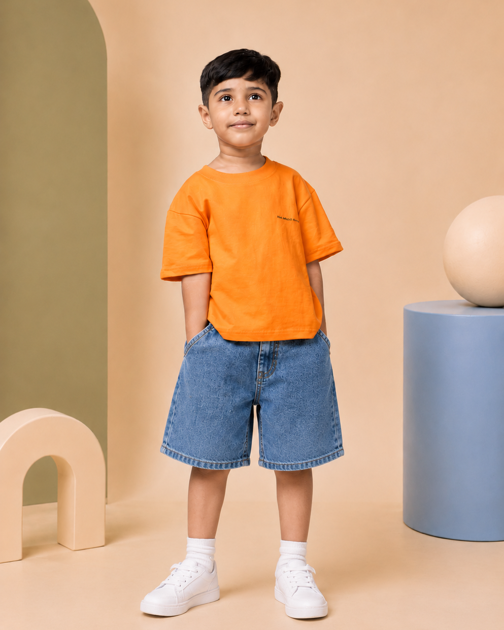 🍊 Tangerine Orange Oversized T-Shirt