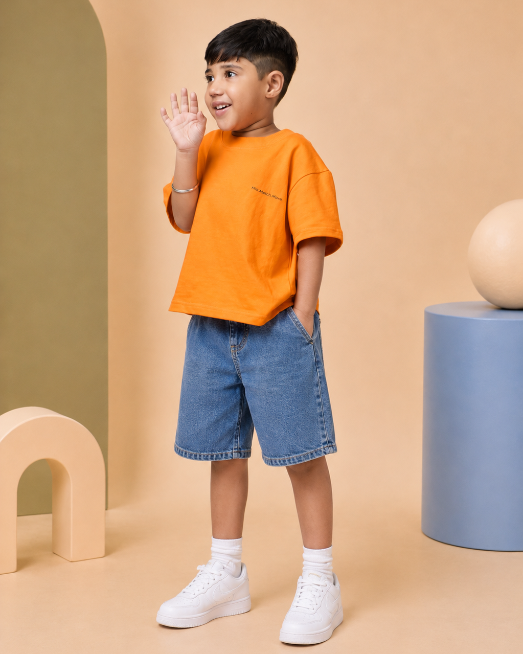 🍊 Tangerine Orange Oversized T-Shirt