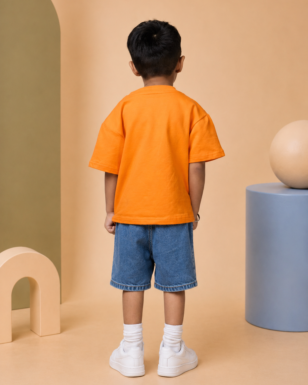 🍊 Tangerine Orange Oversized T-Shirt