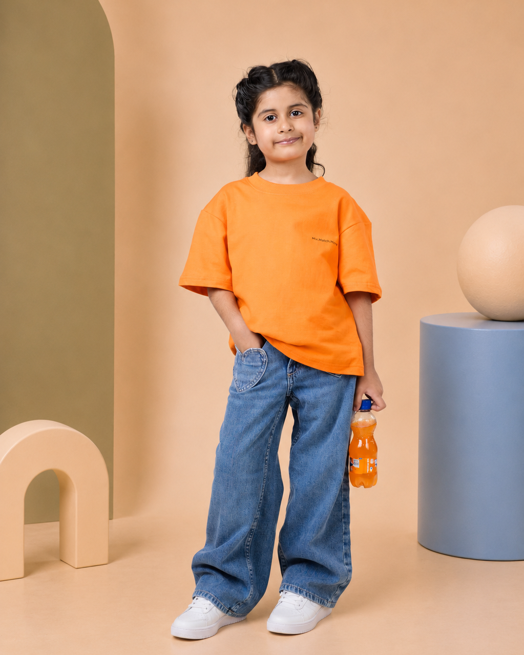 🍊 Tangerine Orange Oversized T-Shirt