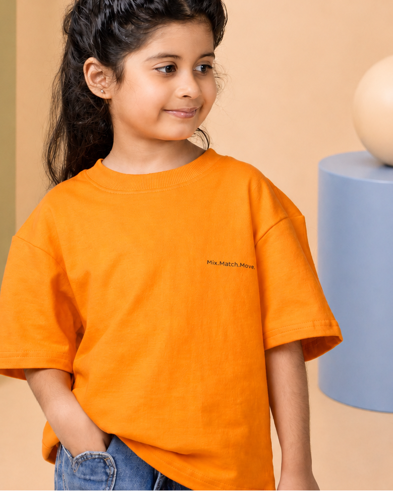 🍊 Tangerine Orange Oversized T-Shirt